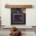 BURNT GREY -  Ecosy+ Panoramic Defra Approved 5kw Eco Design Ready  - Slimline  Woodburning Stove - 5 Year Guarantee 