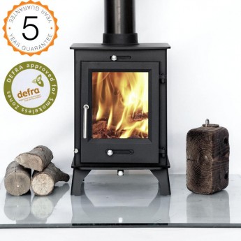 87% Efficient - Ecosy+ Ottawa 5kw Woodburning / Multi Fuel Stove - Defra Approved - Eco Design Ready 
