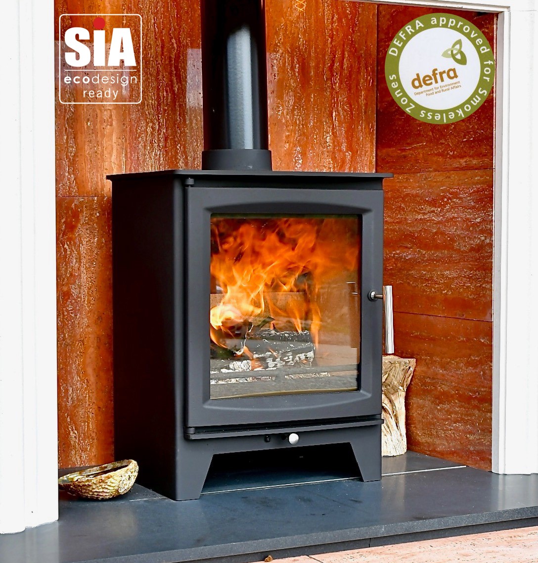 Hampton 5 XL Defra Approved - 5kw Wood Burning Stove, 7 Year Guarantee