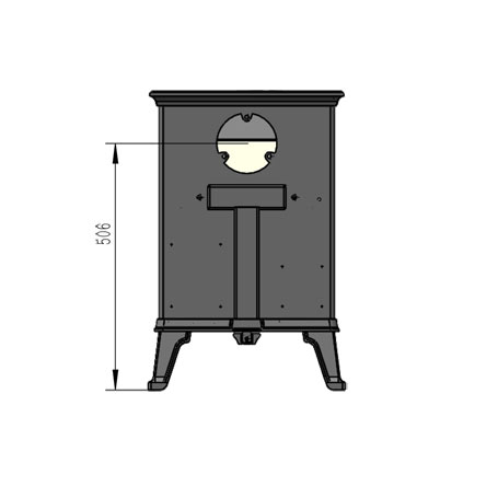 Ottawa TR5 5kw Wood Burning Stove diagram