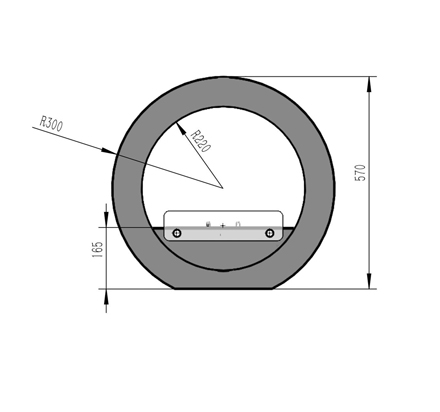 Bioethanol Fire Basket / Bio Fireplace Drawing